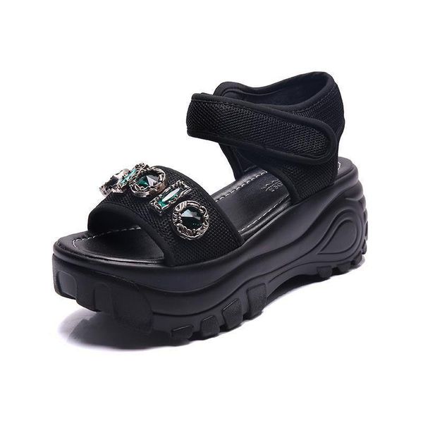 woman sandals platform wedges high heels slippers ladies creepers shoes gladiator summer zapatos de mujer, Black
woman sandals platform wedges high heels slippers ladies creepers shoes gladiator summer zapatos de mujer, Black