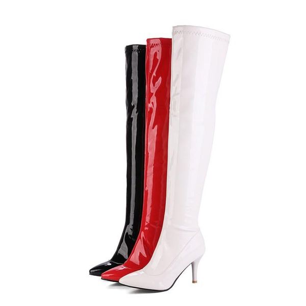 boots lady thigh high heels zipper pointe shoes over-the-knee pointy rubber stiletto cotton fabric short plush ba, Black
boots lady thigh high heels zipper pointe shoes over-the-knee pointy rubber stiletto cotton fabric short plush ba, Black