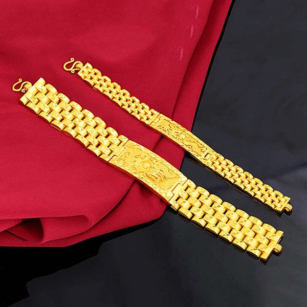 domineering dragon head 24k gold plate link, chain bracelets njgb117 fashion wedding men women yellow gold plated bracelet, Black
domineering dragon head 24k gold plate link, chain bracelets njgb117 fashion wedding men women yellow gold plated bracelet, Black