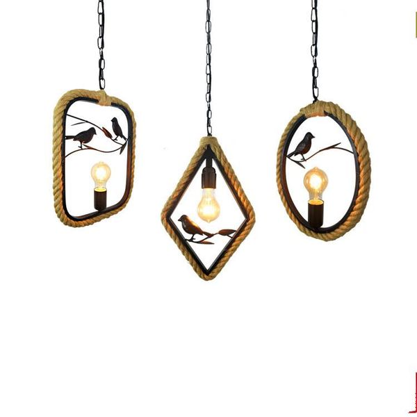 pendant lamps retro rope industrial style bar restaurant clothing store american loft iron art nostalgic creative light
pendant lamps retro rope industrial style bar restaurant clothing store american loft iron art nostalgic creative light