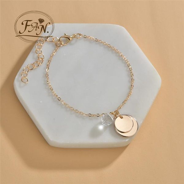 trendy charm girls women simple double round metal shape lady golden color adjustable chain fashion bracelet jewelry bracelets, Golden;silver
trendy charm girls women simple double round metal shape lady golden color adjustable chain fashion bracelet jewelry bracelets, Golden;silver