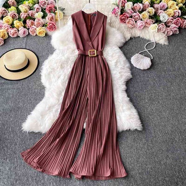 vintage notched collar draped rompers for women casual sleeveless high waist wide leg playsuits female beige/green jumpsuit 210326, Black;white
vintage notched collar draped rompers for women casual sleeveless high waist wide leg playsuits female beige/green jumpsuit 210326, Black;white