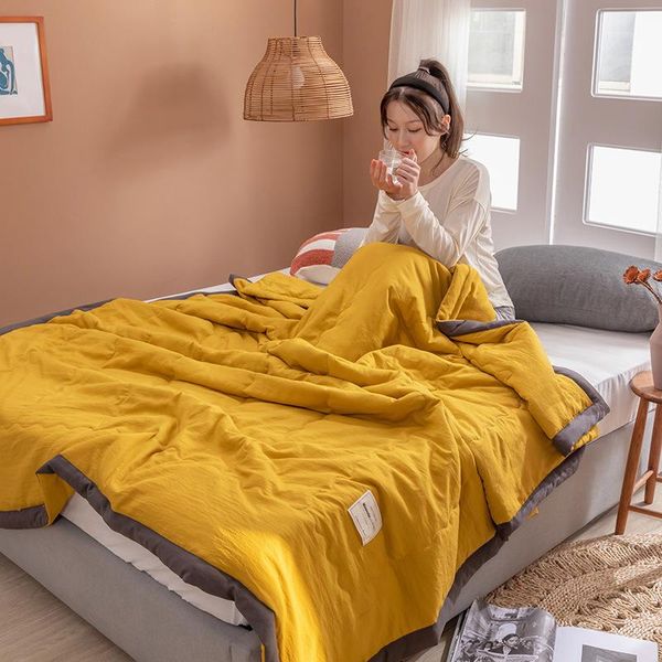 comforters & sets washed cotton air-conditioning quilt pure color summer children cool dormitory student single office blanket
comforters & sets washed cotton air-conditioning quilt pure color summer children cool dormitory student single office blanket