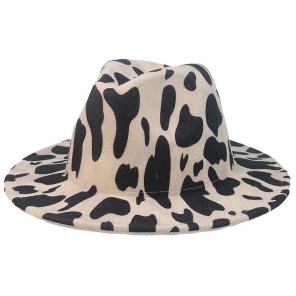 wide brim hats winter women men cows pattern print spotted fedora hat autumn street felted, Blue;gray
wide brim hats winter women men cows pattern print spotted fedora hat autumn street felted, Blue;gray