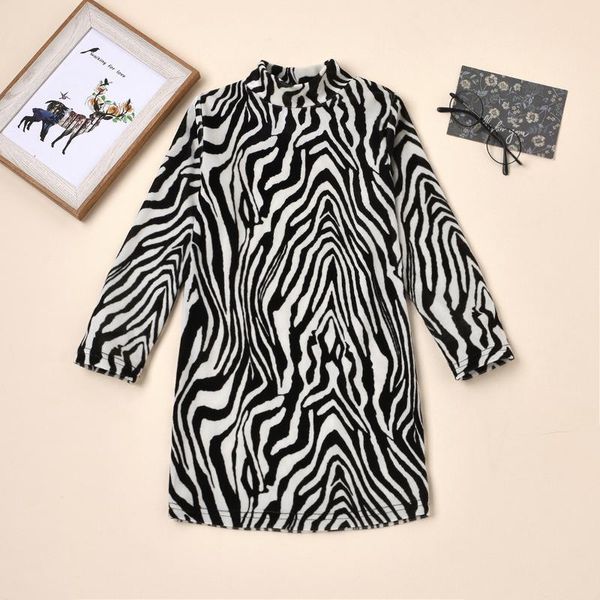 girl's dresses 2021 spring baby girls dress contrast zebra stripes high collar long style knitting elastic force velvet black white 2-7, Red;yellow
girl's dresses 2021 spring baby girls dress contrast zebra stripes high collar long style knitting elastic force velvet black white 2-7, Red;yellow