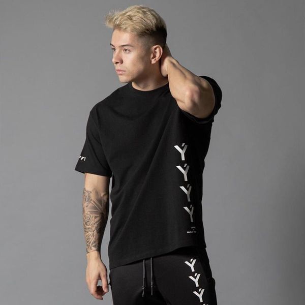 men's t-shirts summer men short sleeve cotton t-shirt casual running shirt gym bodybuilding sports t male fitness tee clothing, White;black
men's t-shirts summer men short sleeve cotton t-shirt casual running shirt gym bodybuilding sports t male fitness tee clothing, White;black