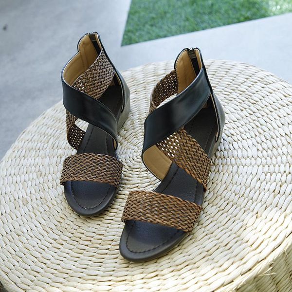 sandals foreign trade roman style 2021 multifunctional temperament flat heel women's shoes open toe wholesale, Black
sandals foreign trade roman style 2021 multifunctional temperament flat heel women's shoes open toe wholesale, Black