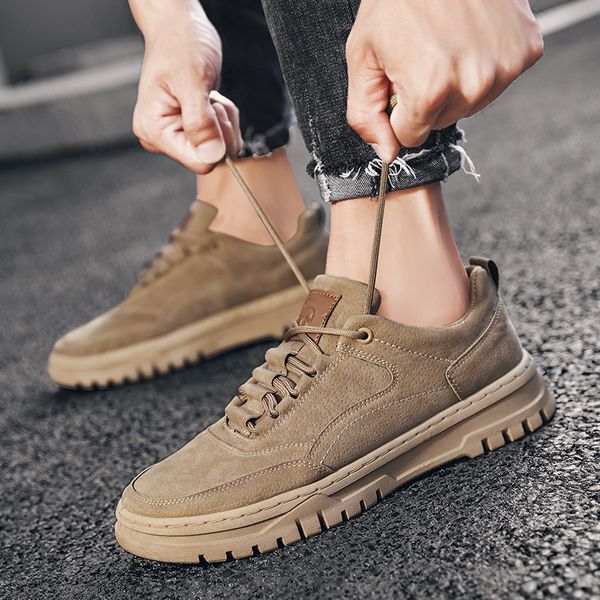 2021 winter men leather boots new fashion autumn boy casual shoes trend short motorcycle martin boots, Black
2021 winter men leather boots new fashion autumn boy casual shoes trend short motorcycle martin boots, Black