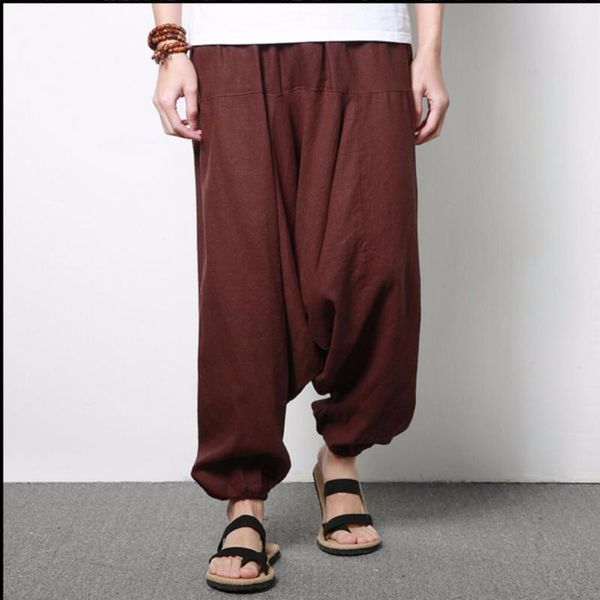 men's pants m-3xl linen hanging crotch men summer loose plus size harem middlelowlevel big trousers, Black
men's pants m-3xl linen hanging crotch men summer loose plus size harem middlelowlevel big trousers, Black