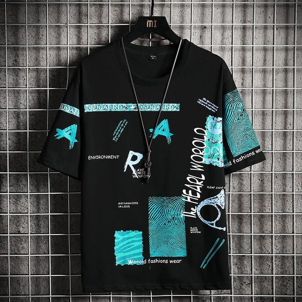 men's t-shirts summer short men sleeved cotton t-shirt loose hip hop young tide shirt sleeve tee high street wear clothes 3xl, White;black
men's t-shirts summer short men sleeved cotton t-shirt loose hip hop young tide shirt sleeve tee high street wear clothes 3xl, White;black