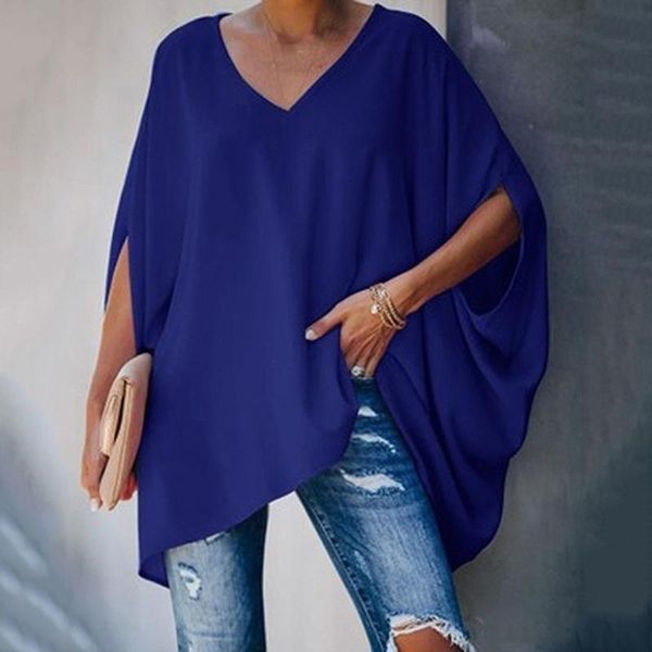 women's t-shirt women long sleeve tee v-neck batwing ladies oversized jumper pullover solid color style plus size, White
women's t-shirt women long sleeve tee v-neck batwing ladies oversized jumper pullover solid color style plus size, White