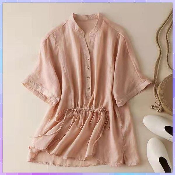 women's t-shirt elegant women cotton linen tee shirts female ladies short-sleeve v neck summer solid loose large size 3xl, White
women's t-shirt elegant women cotton linen tee shirts female ladies short-sleeve v neck summer solid loose large size 3xl, White