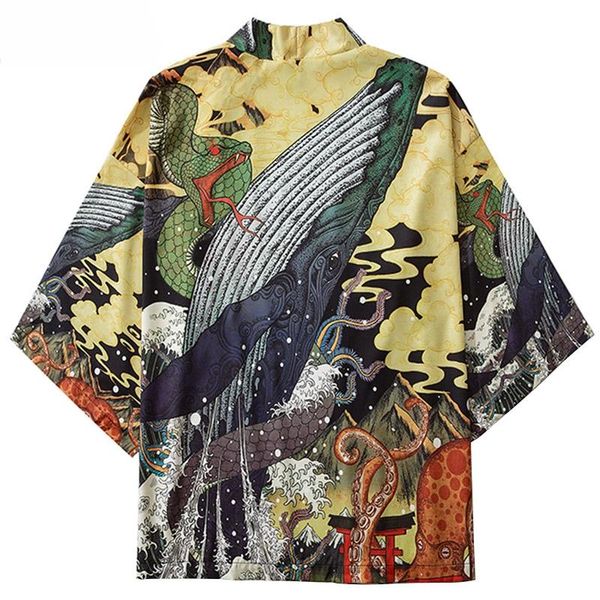 men's jackets japanese kimono jacket fighting snake whale harajuku 2021 hip hop men japan streetwear summer thin clothing loose, Black;brown
men's jackets japanese kimono jacket fighting snake whale harajuku 2021 hip hop men japan streetwear summer thin clothing loose, Black;brown