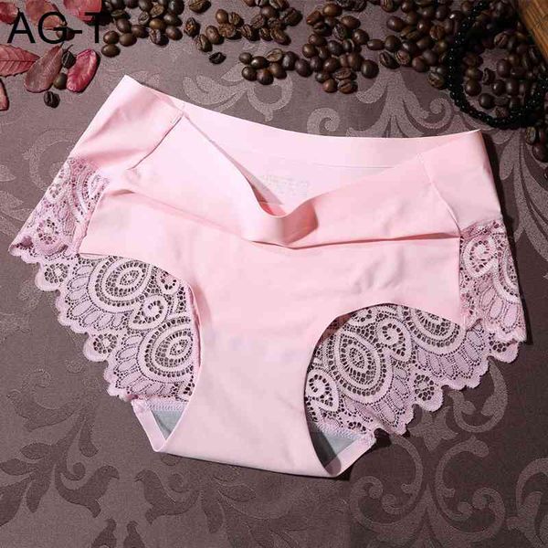 women's lace panties seamless underwear soft comfortable smooth ice silk underpants breathable cotton crotch elastic briefs, Black;pink
women's lace panties seamless underwear soft comfortable smooth ice silk underpants breathable cotton crotch elastic briefs, Black;pink
