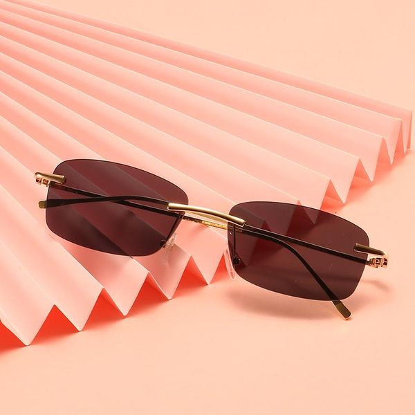 sunglasses fashion small rectangle women rimless square sun glasses for 2021 summer style female uv400 blue pink, White;black
sunglasses fashion small rectangle women rimless square sun glasses for 2021 summer style female uv400 blue pink, White;black