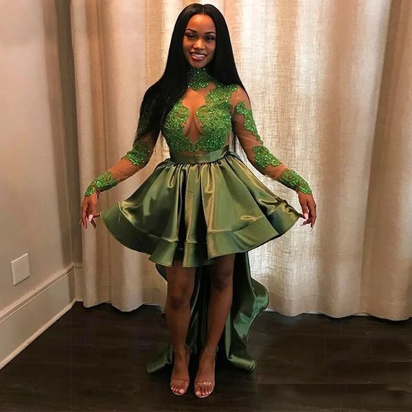 robe de marrige high collar beaded applique long sleeves prom dresses a line ruched cocktail party homecoming gowns, Black
robe de marrige high collar beaded applique long sleeves prom dresses a line ruched cocktail party homecoming gowns, Black