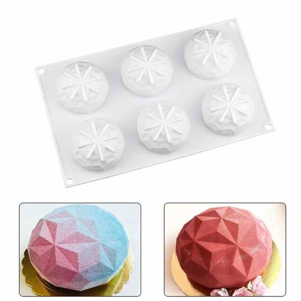 cake tools 6 cavity diamond shape 3d silicone mold for dessert baking pastry tool wedding decoration
cake tools 6 cavity diamond shape 3d silicone mold for dessert baking pastry tool wedding decoration