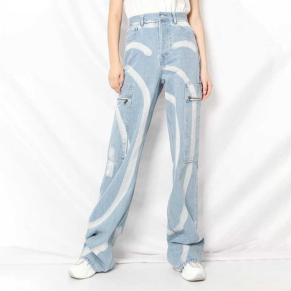 fashion jeans contrast stitching 2021 summer joint style high waist wide leg personalized graffiti loose ny, Blue
fashion jeans contrast stitching 2021 summer joint style high waist wide leg personalized graffiti loose ny, Blue