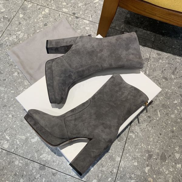 autumn and winter fashion new style 10cm robust thick heel high heel boots soft and comfortable fashion boots frosted leather martin bootsdo, Black
autumn and winter fashion new style 10cm robust thick heel high heel boots soft and comfortable fashion boots frosted leather martin bootsdo, Black
