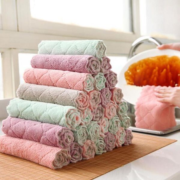 cleaning cloths 5pcs / lot household kitchen microfiber towel absorbent thickening cloth, wipe table
cleaning cloths 5pcs / lot household kitchen microfiber towel absorbent thickening cloth, wipe table