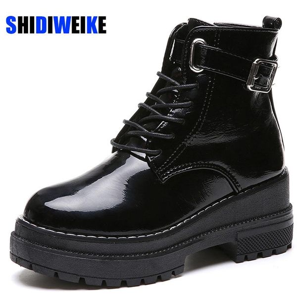 fashion platform shoes women punk black gothic ankle boots womens wedge lace up motorcycle 2021 mujer ab850
fashion platform shoes women punk black gothic ankle boots womens wedge lace up motorcycle 2021 mujer ab850