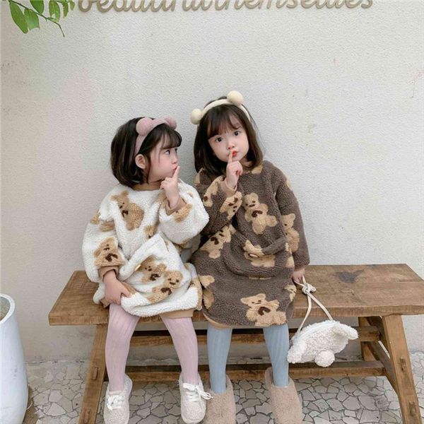 winter clothes christmas t shirt girls plus velvet sweater children big pocket bear pullover for baby girl 1 6y, Black
winter clothes christmas t shirt girls plus velvet sweater children big pocket bear pullover for baby girl 1 6y, Black
