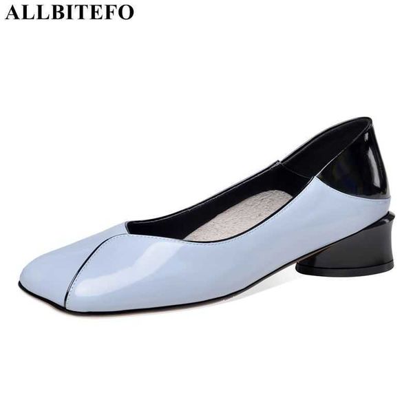 allbitefo square toe genuine leather women heels shoes fashion leisure high heels women low heel shoes office work shoes 210611, Black
allbitefo square toe genuine leather women heels shoes fashion leisure high heels women low heel shoes office work shoes 210611, Black