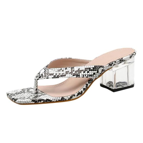 women casual shoes fashion snake print sandal slippers transparent flip-flop ladies open-toe square high-heeled outdoor, Black
women casual shoes fashion snake print sandal slippers transparent flip-flop ladies open-toe square high-heeled outdoor, Black