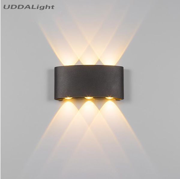 wall lamp led 6w 4w 3w bedroom lights black/white waterproof