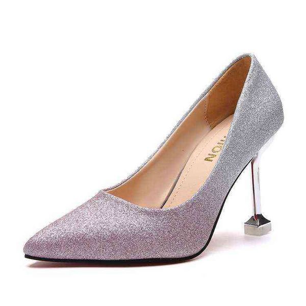 high heeled single sho women's stiletto banquet gradient spring high heels work sho pointed
high heeled single sho women's stiletto banquet gradient spring high heels work sho pointed