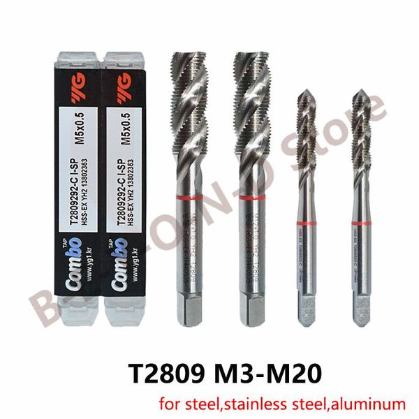 hand tools yg-1 t2809 multi-function spiral tap m3 m4 m5 m6 m8 m10 m12 m16 m18 m20 blind hole tapping for cast iron steel stainless al etc.
hand tools yg-1 t2809 multi-function spiral tap m3 m4 m5 m6 m8 m10 m12 m16 m18 m20 blind hole tapping for cast iron steel stainless al etc.