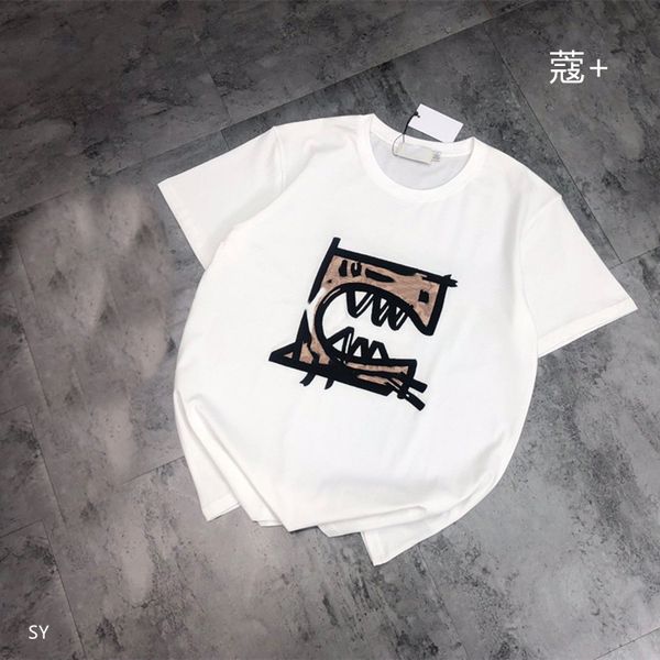 new letter print round neck pullover t-shirt for summer 2021, White
new letter print round neck pullover t-shirt for summer 2021, White