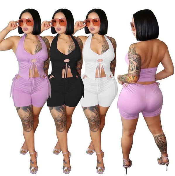 women's tracksuits round buckle ruched drawstring halter backless crop and biker shorts for women summer beachwear fitness two piece tr, Gray
women's tracksuits round buckle ruched drawstring halter backless crop and biker shorts for women summer beachwear fitness two piece tr, Gray