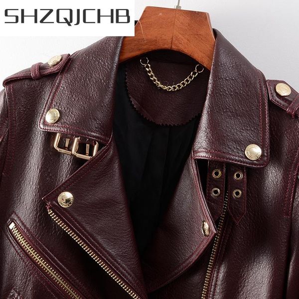 women's leather & faux shzq 2021 genuine jacket women 100% sheepskin coat female motorcycle coats and jackets spring autumn femme veste, Black
women's leather & faux shzq 2021 genuine jacket women 100% sheepskin coat female motorcycle coats and jackets spring autumn femme veste, Black