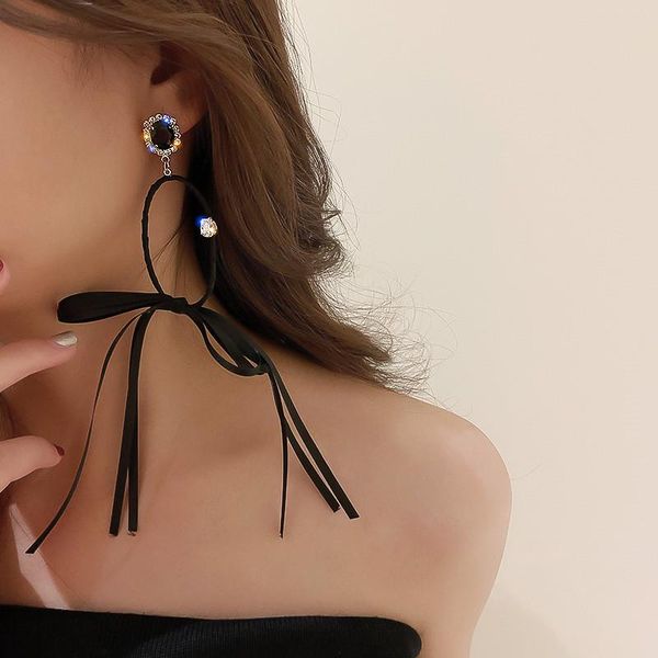 dangle & chandelier fyuan geometric oval black crystal drop earrings for women korean style ribbon party jewelry, Silver
dangle & chandelier fyuan geometric oval black crystal drop earrings for women korean style ribbon party jewelry, Silver
