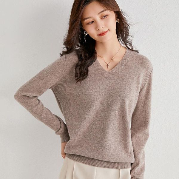 women's sweaters cashmere sweater v-neck knitted pure color wool pullover slim casual small coat all-match, White;black
women's sweaters cashmere sweater v-neck knitted pure color wool pullover slim casual small coat all-match, White;black