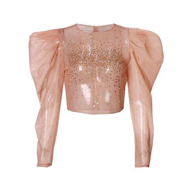 women's blouses & shirts ah02115 fashion 2021 runway luxury european design party style clothing, White
women's blouses & shirts ah02115 fashion 2021 runway luxury european design party style clothing, White