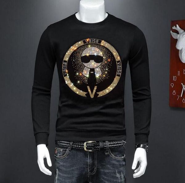 men's hoodies & sweatshirts male brand rhinestones sweatshirt designer hip hop men drill streetwear drop, Black
men's hoodies & sweatshirts male brand rhinestones sweatshirt designer hip hop men drill streetwear drop, Black