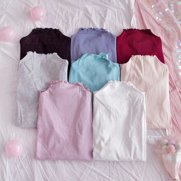 women's t-shirt korean fashion women t-shirts turtleneck vintage long sleeve female japan pink basic slim fit ruffle white bla
women's t-shirt korean fashion women t-shirts turtleneck vintage long sleeve female japan pink basic slim fit ruffle white bla