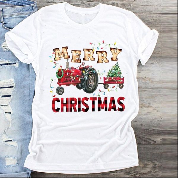women light truck tree year fashion merry christmas print graphic female tshirts t shirt ladies tee, White
women light truck tree year fashion merry christmas print graphic female tshirts t shirt ladies tee, White