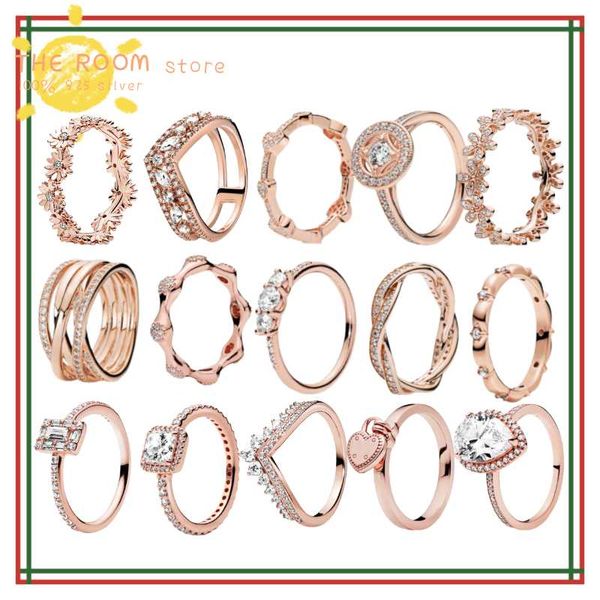 cluster rings original pando 100% 925 sterling silver ring rose gold cz red transparent crystal lady wedding girlfriend gift jewelry 2021, Golden;silver
cluster rings original pando 100% 925 sterling silver ring rose gold cz red transparent crystal lady wedding girlfriend gift jewelry 2021, Golden;silver