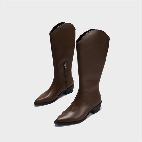 boots 2021 winter fashion mid heel female knight side zipper thick pointed high tube solid casual women's, Black
boots 2021 winter fashion mid heel female knight side zipper thick pointed high tube solid casual women's, Black