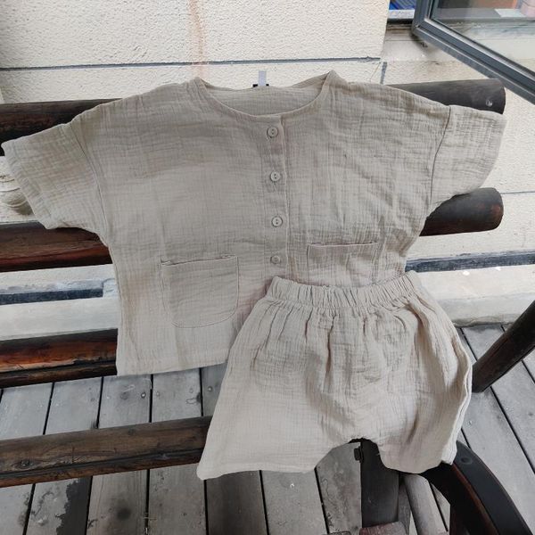 clothing sets kids clothes 2pcs pocket blouse+linen shorts children girls toddler boys' baby summer casual button korean, White
clothing sets kids clothes 2pcs pocket blouse+linen shorts children girls toddler boys' baby summer casual button korean, White