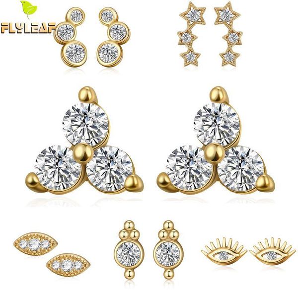 stud flyleaf geometric cubic zirconia 14k gold 100% 925 sterling silver earrings for women fine earings fashion jewelry luxury, Golden;silver
stud flyleaf geometric cubic zirconia 14k gold 100% 925 sterling silver earrings for women fine earings fashion jewelry luxury, Golden;silver