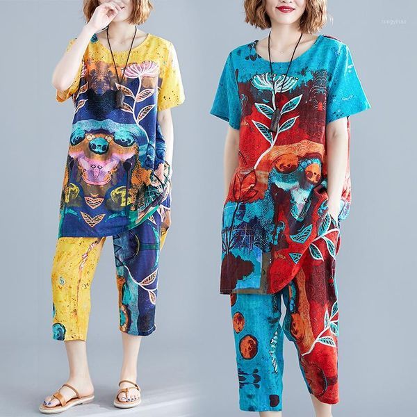 #0839 summer outfit vintage two piece set and pants women printed long t shirt harem 2 clothes women's tracksuits, Gray
#0839 summer outfit vintage two piece set and pants women printed long t shirt harem 2 clothes women's tracksuits, Gray