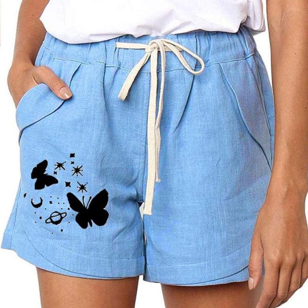summer leisure women casual simple mid waist frenum butterfly print fashion cotton loose short pants feminino pantalones cortos women's, White;black
summer leisure women casual simple mid waist frenum butterfly print fashion cotton loose short pants feminino pantalones cortos women's, White;black