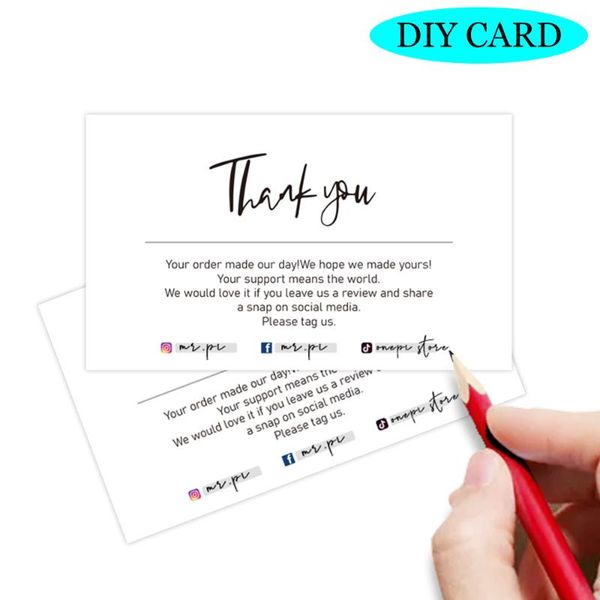 30pcs thank you card for small business gift packing custom decor your order inserts goods follow greeting cards
30pcs thank you card for small business gift packing custom decor your order inserts goods follow greeting cards