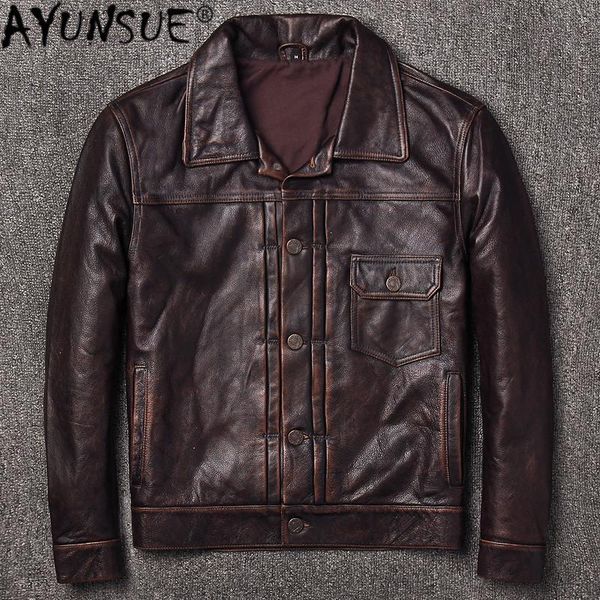 men's leather & faux aunsue coats for men material of real cow 2021 spring jacket style moto&biker slim vintage 1723, Black
men's leather & faux aunsue coats for men material of real cow 2021 spring jacket style moto&biker slim vintage 1723, Black