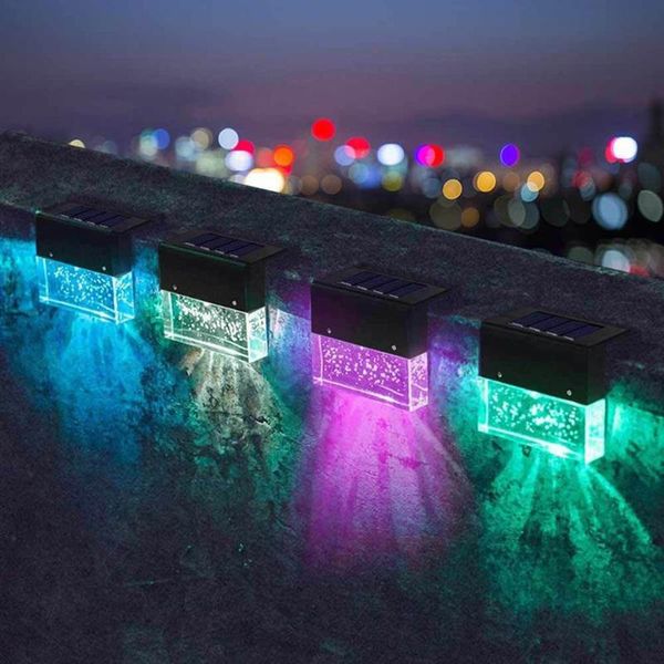 4pcs rgb solar lamp led step fence courtyard decoration outdoor garden park colorful lighting wall lamps
4pcs rgb solar lamp led step fence courtyard decoration outdoor garden park colorful lighting wall lamps