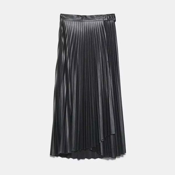 skirts winter high waist women pleated skirt midi vintage long pu faux leather ladies faldas mujer, Black
skirts winter high waist women pleated skirt midi vintage long pu faux leather ladies faldas mujer, Black